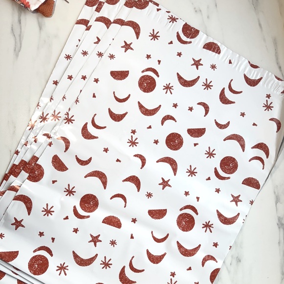 Other - 14.5x19 Large Poly Mailers Set of 25 Boho Shipping Bags